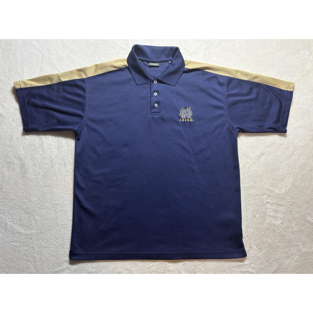 Notre Dame Irish ND Shirt Sleeve Polo Shirt Pro Size Large